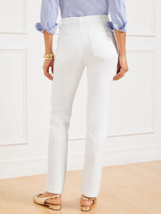 STRAIGHT-LEG JEANS - WHITE | Talbots near me