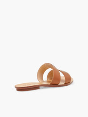 HANNAH VACHETTA LEATHER SLIDES | Talbots on sale