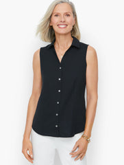 NON-IRON SLEEVELESS PERFECT SHIRT | Talbots for sale