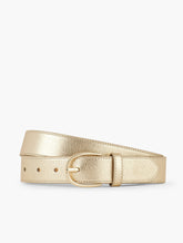METALLIC LEATHER BELT | Talbots US