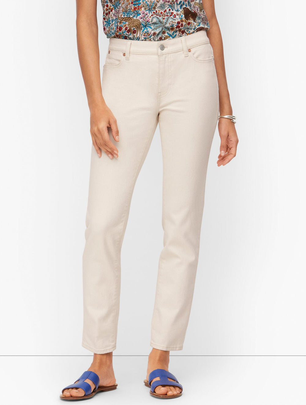 SLIM ANKLE JEANS - NATURAL | Talbots near me