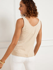180° TWO-WAY TANK - BELLEVILLE STRIPE | Talbots outlet