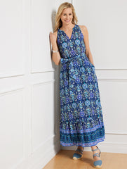 MAXI DRESS - FLORET MEDALLION | Talbots online