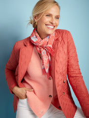 SHAKER STITCH CUFFED BACK CARDIGAN | Talbots online