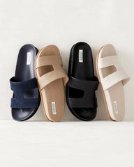 PEBBLED CUTOUT SLIDES | Talbots on sale