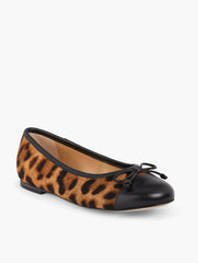 BLAIR CAP TOE BALLET FLATS - CALF HAIR LEOPARD | Talbots for sale