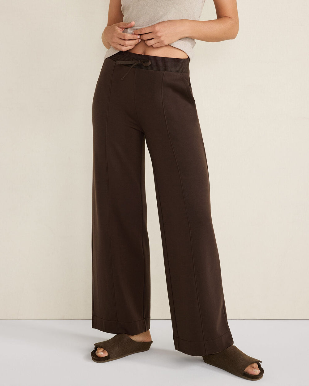 FLEECE WIDE LEG PANTS | Talbots outlet