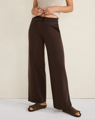 FLEECE WIDE LEG PANTS | Talbots outlet