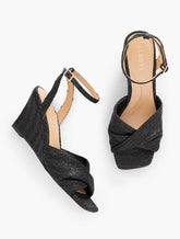 ANYA TWIST RAFFIA WEDGES | Talbots US