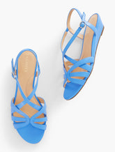 CAPRI NAPPA WEDGE SANDALS - COLORS | Talbots on sale