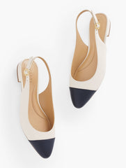 EDISON NAPPA SLINGBACK FLATS | Talbots outlet