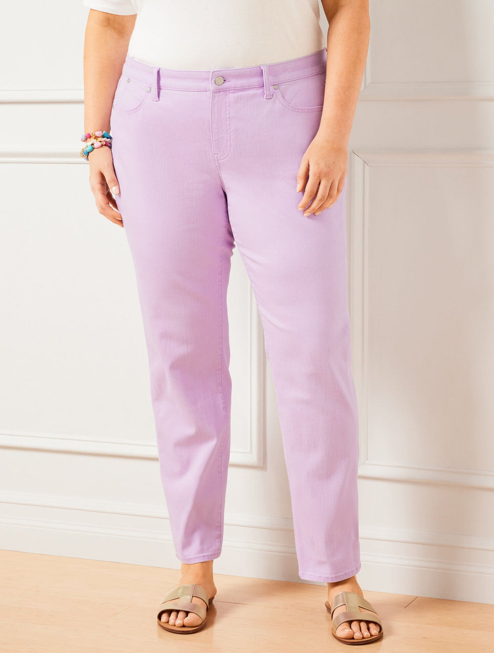 SLIM ANKLE JEANS - PIGMENT DYE | Talbots for sale