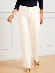WIDE LEG TROUSER JEANS | Talbots US