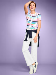 WIDE LEG TROUSER JEANS | Talbots US