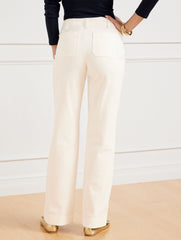WIDE LEG TROUSER JEANS | Talbots US