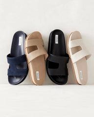SUEDE CUTOUT SLIDES | Talbots discount
