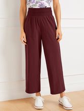 LIGHTWEIGHT WOVEN STRETCH UTILITY PANTS | Talbots online