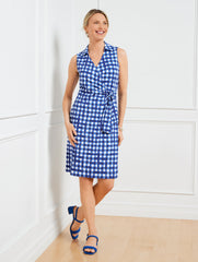 EFFORTLESS JERSEY KELLEY DRESS - GINGHAM | Talbots US