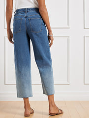 WIDE LEG CROP JEANS - HOFFMAN WASH | Talbots US