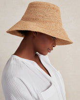 RAFFIA BUCKET HAT | Talbots US