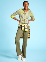 TWILL WIDE LEG PANTS | Talbots for sale