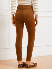 STRETCH CORDUROY LEGGINGS - SOLIDS | Talbots discount