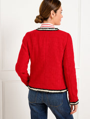 FRINGE STRIPE TWEED JACKET | Talbots near me