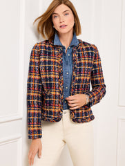 TWEED JACKET - SUNFLOWER PLAID | Talbots near me
