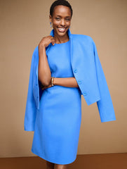 DOUBLE FACE WOOL BLEND CROP JACKET | Talbots outlet