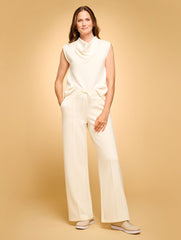 AIRKNIT STRETCH WIDE LEG PANTS | Talbots on sale