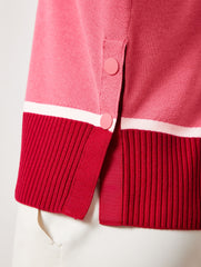 MOCKNECK SWEATER - STRIPED COLORBLOCK | Talbots US