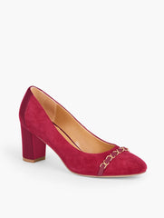 ELLERY CHAIN BLOCK HEEL PUMPS | Talbots near me