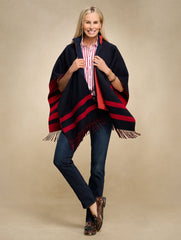 REVERSIBLE DOUBLE FACE RUANA | Talbots discount