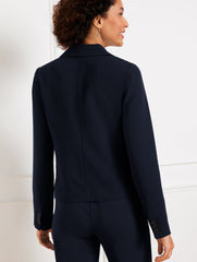 EASY TRAVEL CROPPED BLAZER | Talbots online