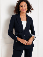 EASY TRAVEL TIE WAIST BLAZER | Talbots online