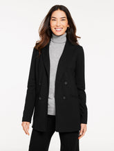 LUXE PONTE NO CLOSE BLAZER | Talbots discount