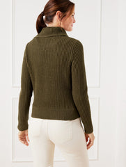 POINTELLE KNIT SWEATER JACKET - TWEED | Talbots on sale