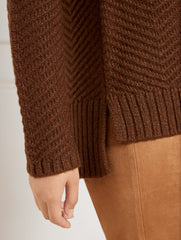 TEXTURE STITCH MOCKNECK SWEATER - METALLIC | Talbots for sale
