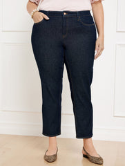 SLIM STRAIGHT ANKLE JEANS - REGINA WASH | Talbots online
