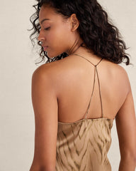 WASHABLE SILK FAUX BOIS PRINT CAMISOLE | Talbots on sale