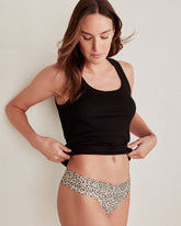 EMBRACE ANIMAL PRINT THONG | Talbots for sale