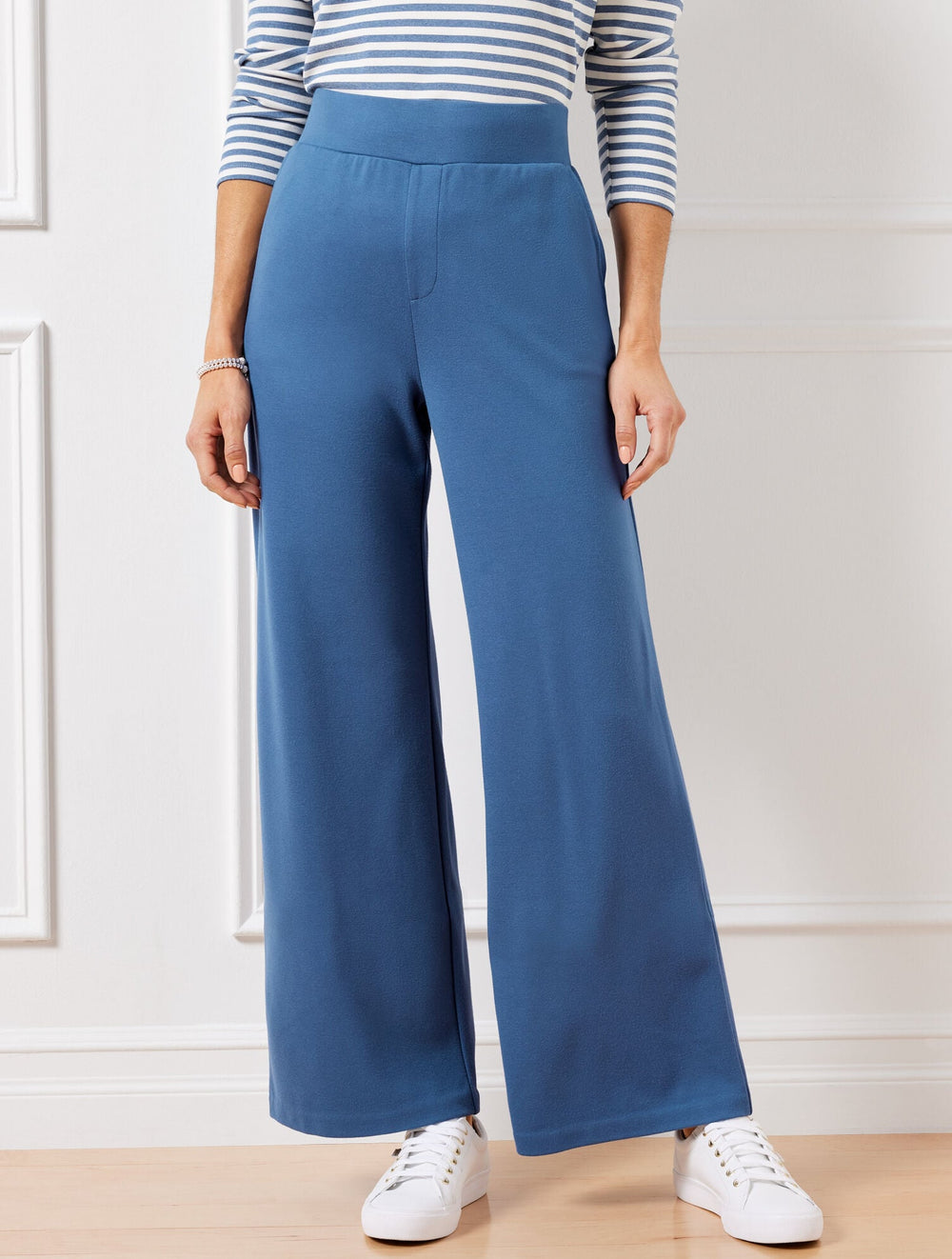 EFFORTLESS ULTRAKNIT WIDE LEG PANTS | Talbots online