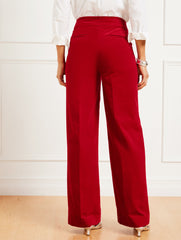 VELVETEEN WIDE LEG PANTS | Talbots sale