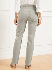 SPARKLE STRETCH CORDUROY STRAIGHT LEG PANTS | Talbots discount