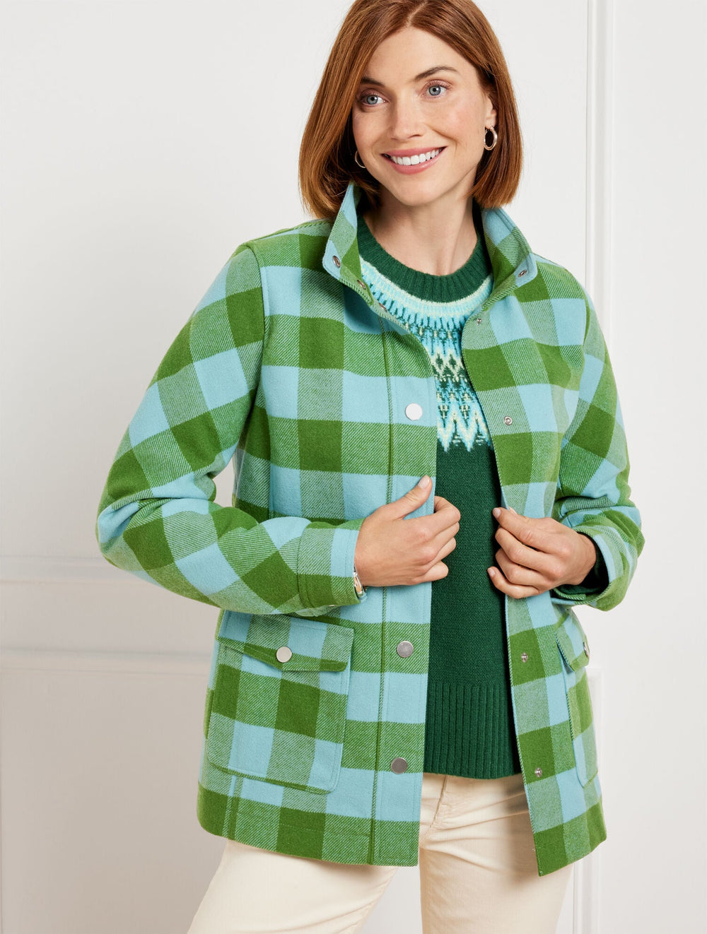 FIELD JACKET - BELLE CHECK | Talbots sale