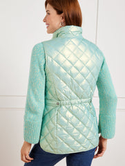 QUILTED DOWN PUFFER VEST - PEARLIZED | Talbots online