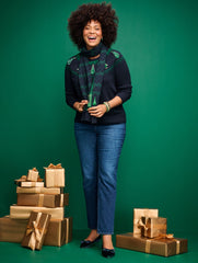 EDISON BOW FLATS - VELVET SNOWFLAKE | Talbots near me