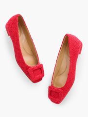 SUTTON BUCKLE FLATS - SEQUIN BOUCLÉ | Talbots sale