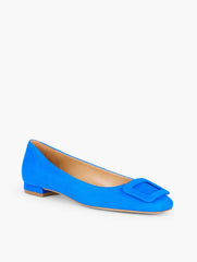 SUTTON SUEDE BUCKLE FLATS | Talbots near me