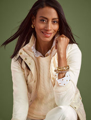 SOFT CABLE KNIT CREWNECK SWEATER | Talbots US